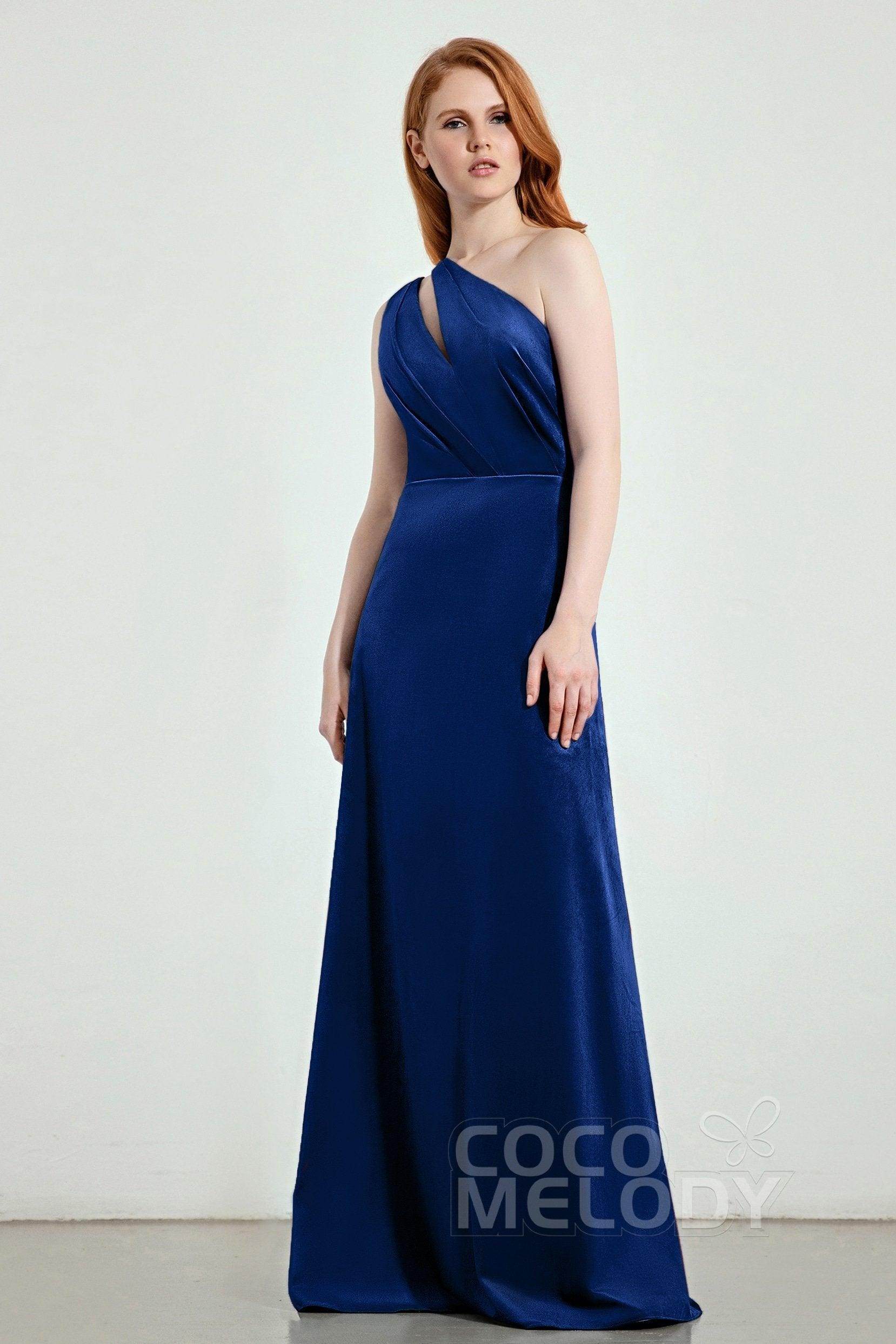 A-Line Sweep-Brush Train Bridesmaid Dress Formal Dresses CB0277 - COCOMELODY
